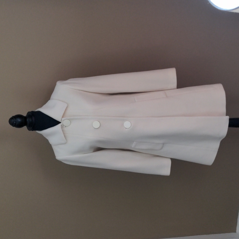 Kristen Blake cream wool and bamboo jacket